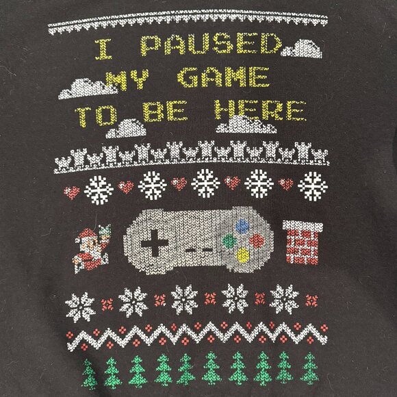 Holiday Sweatshirt Bundle – Essential Worker Elf + Gamer Ugly Christmas Sweater - Picture 7 of 8